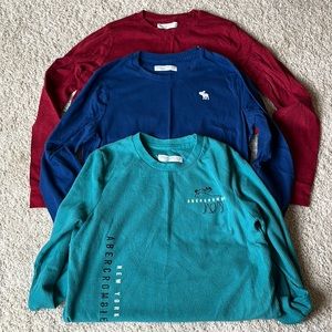 Lot (3) of boys Abercrombie Kids shirts